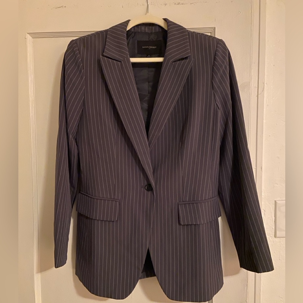 Banana Republic Pinstripe Blazer - Size 8